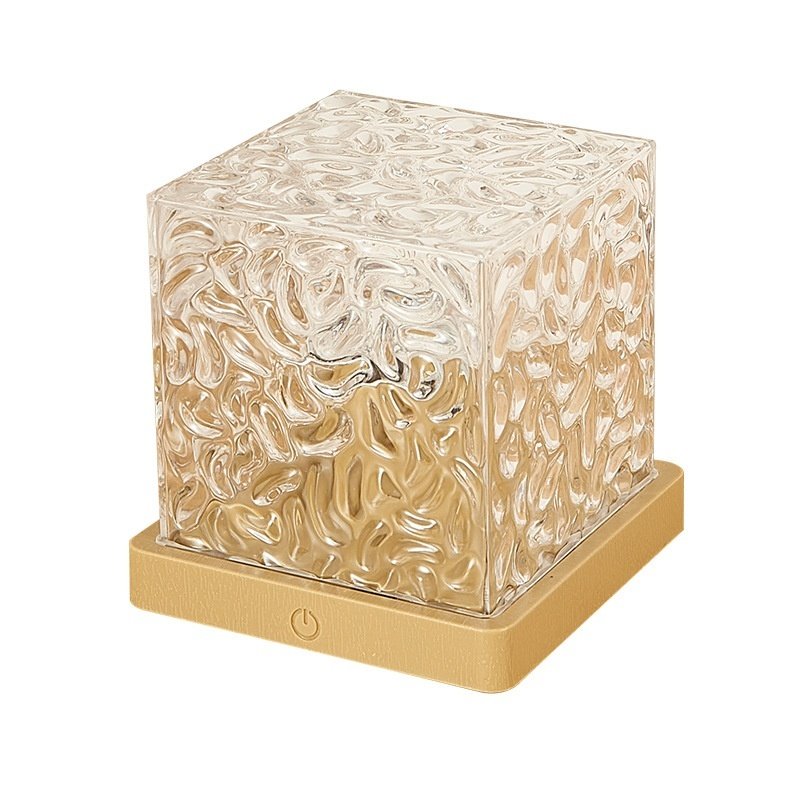 LED Water Ripple Ambient Night Light USB Rotating Projection Crystal Table Lamp RGB Dimmable Home Decoration 16 Color Gifts - Image 5