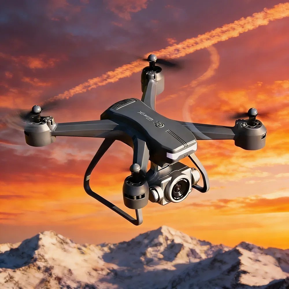 Foldable portable 6K drone design for travel