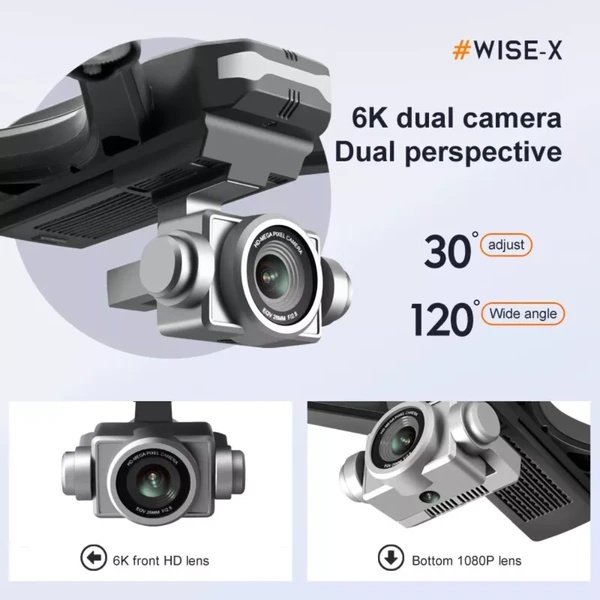 2026 Professional Drone 6K HD Dual Camera Wifi FPV Portable RC Quadcopter 2 BATTERY,Drones Suitable For Adults&beginners.Logistics Is Randomly Sent By UPS&UNI&USPS&.GOFO - Image 3